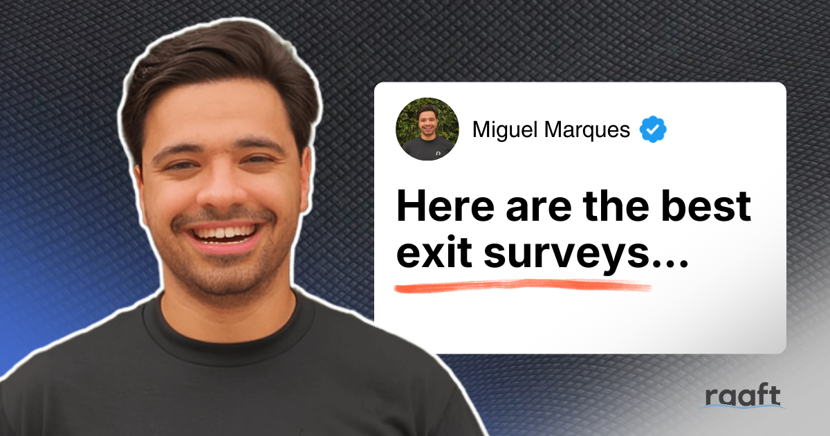Customer exit surveys