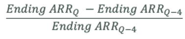 Growth rate formula