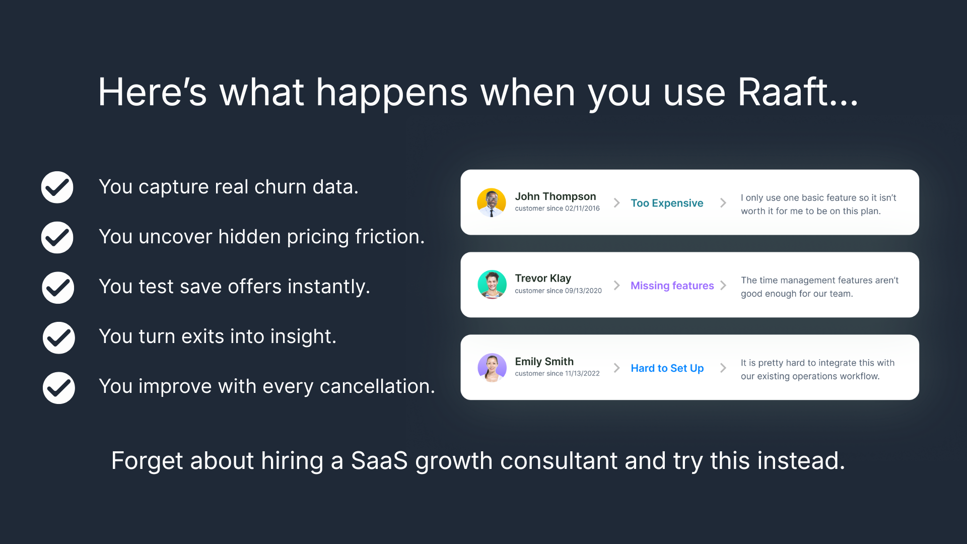 What happens when you use Raaft