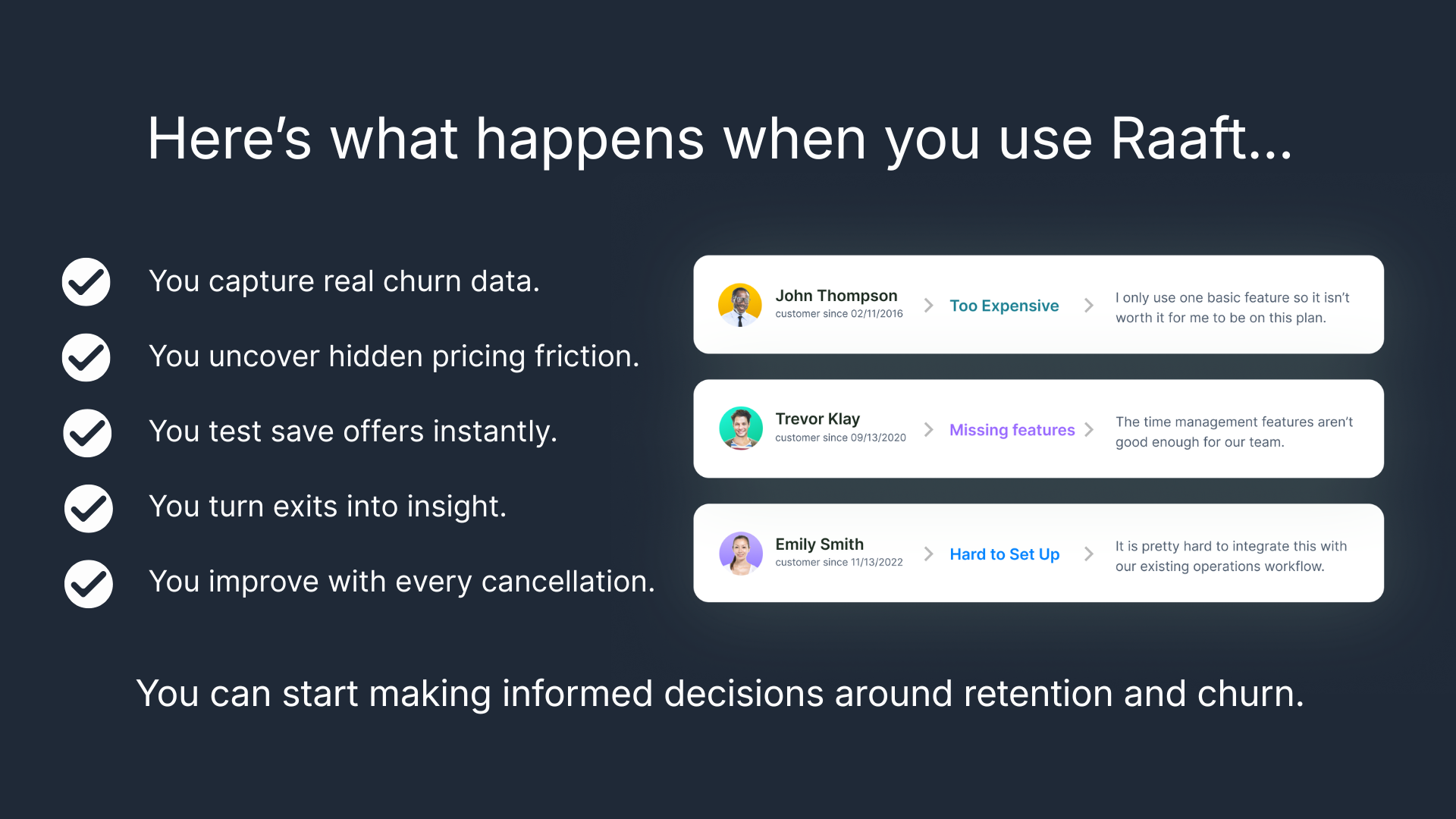 What happens when you use Raaft